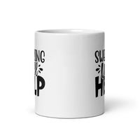 Swearing Will Help - White Glossy Mug