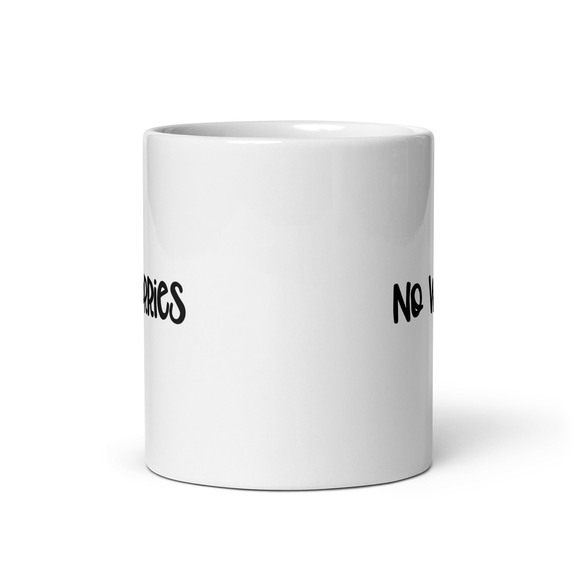 No Worries - White Glossy Mug